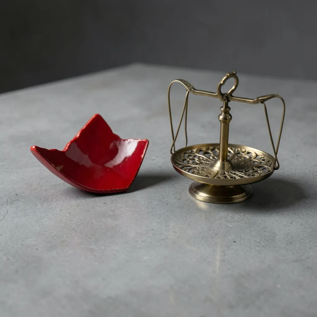 Aries Moon and Libra Sun: The Astrological Tug-of-War Two contrasting objects on a concrete slab — Aries Moon and Libra Sun: The Tug-of-War