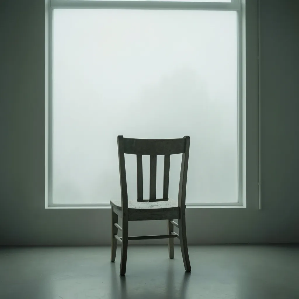 Navigating Saturn and Moon Energy Today Solitary wooden chair near a large foggy window — August 4, 2026: Balancing Karma and Flow