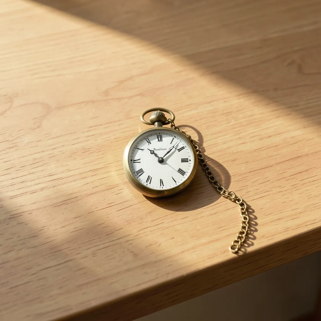 How to Time Your Week Using Shubh Muhurat and Pushya Nakshatra Minimalist flat lay of a wooden desk with a traditional pocket watch and a soft morning sun — Making the most of your week