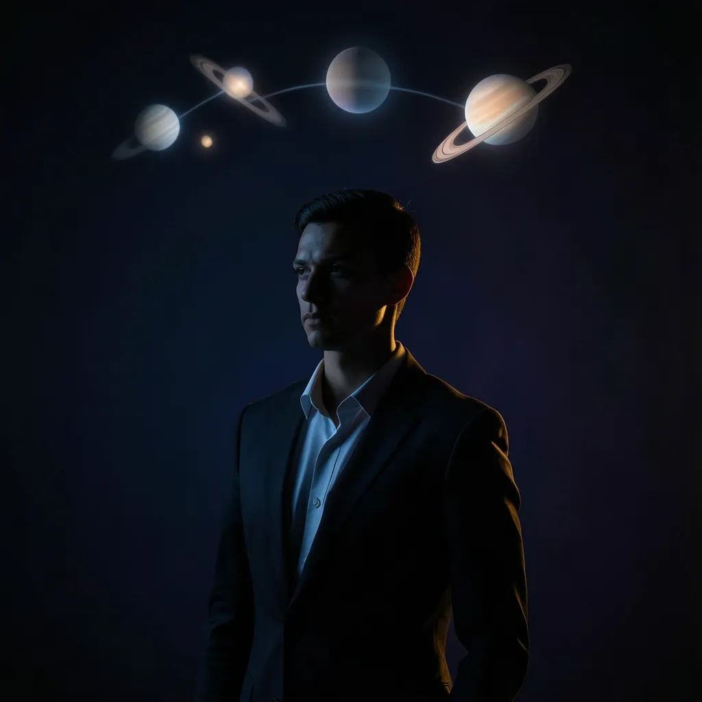 How the Cancer Stellium Powers Up Your Career Ambition Cinematic 1:1 image of a focused professional silhouette standing — Power Shifts: The Cancer Stellium Dominates