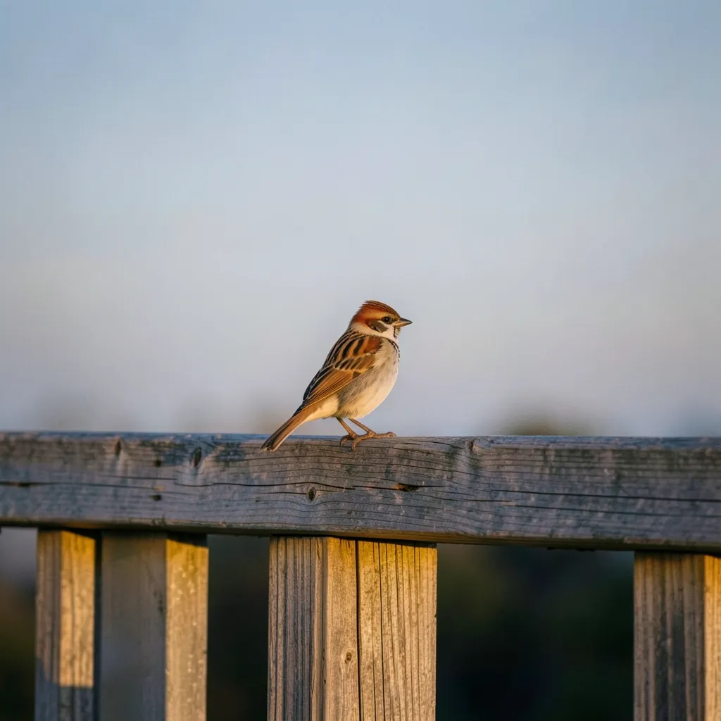 How to Find Calm During a Heavy Capricorn Moon Transit Lone bird on a weathered wooden balcony railing at dusk — Finding Calm During the Capricorn Moon