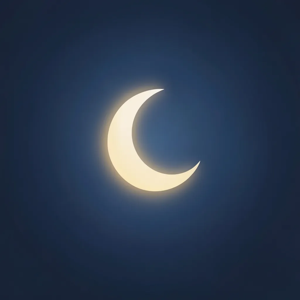 Finding Stillness Amidst the Pushya Nakshatra Conjunction Glowing crescent moon and soft golden light filtering through a calm — Finding Stillness Amidst the Pushya Conjunction