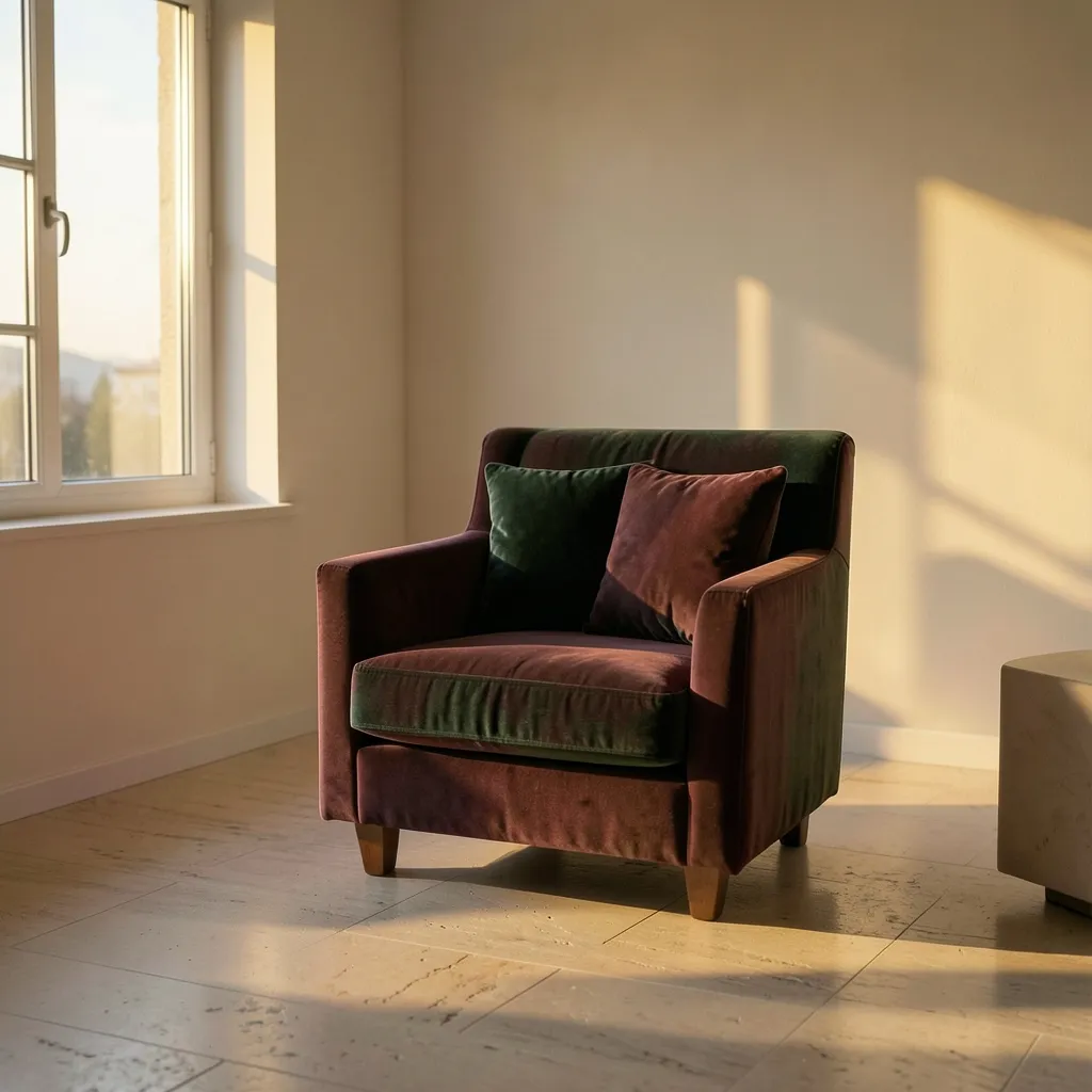 Finding Calm During the Leo Moon Aesthetic living room scene with soft golden hour sunlight streaming through a window — Finding your calm in the Leo Moon