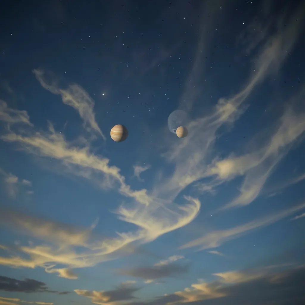 ग्रहों की वर्तमान चाल और आपका कर्म | ज्योतिष टिप्स 2026 Calm, mystical Indian night sky with soft celestial alignment — ग्रहों की वर्तमान चाल और आपका कर्म