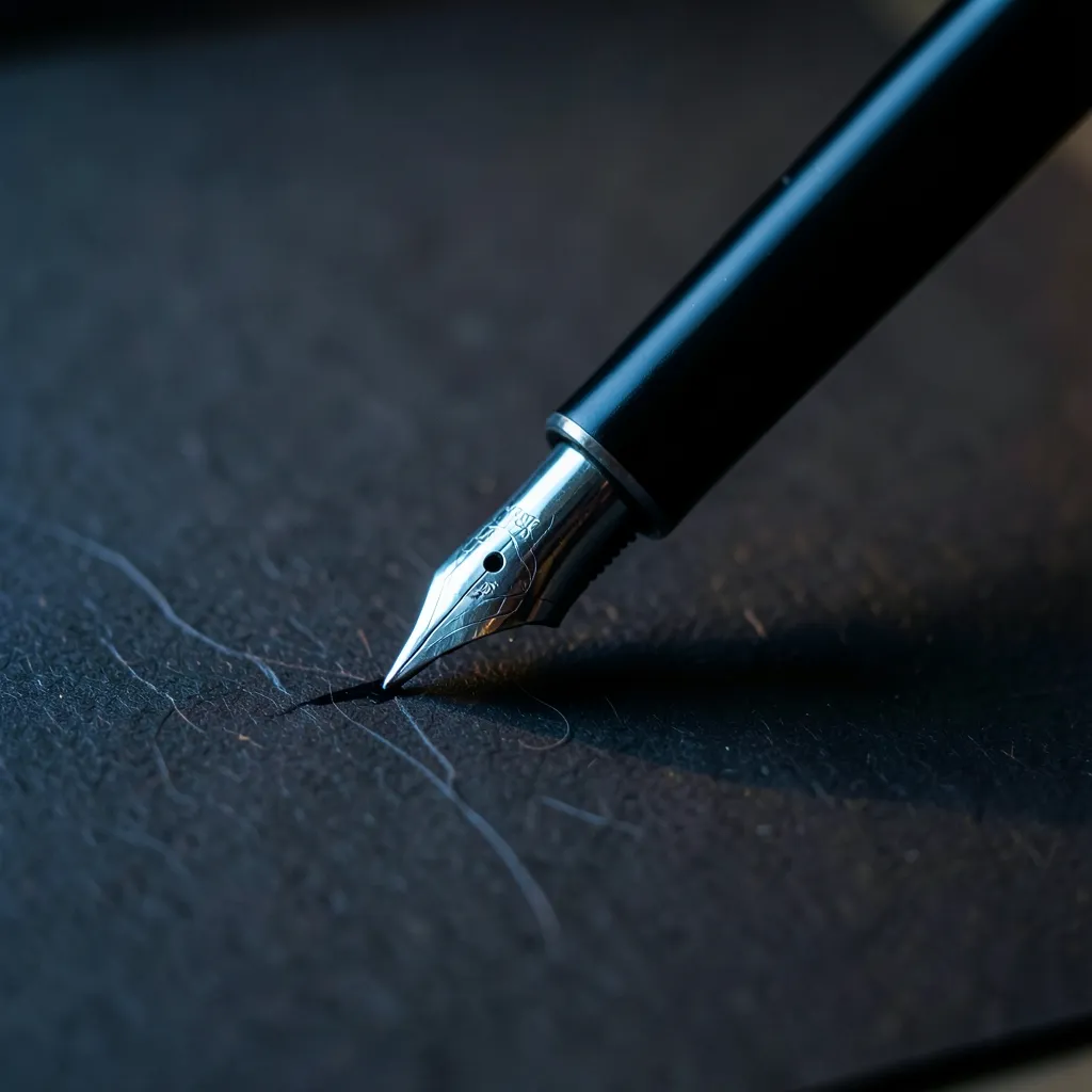 Cooling the Fire: How to Handle Mars in Gemini Friction Fountain pen writing furiously on a dark textured paper — Handling the Mars in Gemini Friction