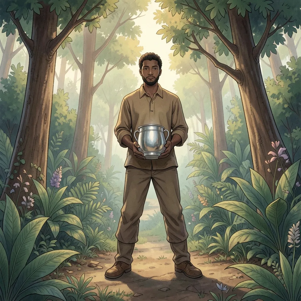 Handling the Mars-Moon Friction in Taurus Serene, earthy illustration of a person, feet firmly on the ground — Handling the Mars-Moon Friction in Taurus