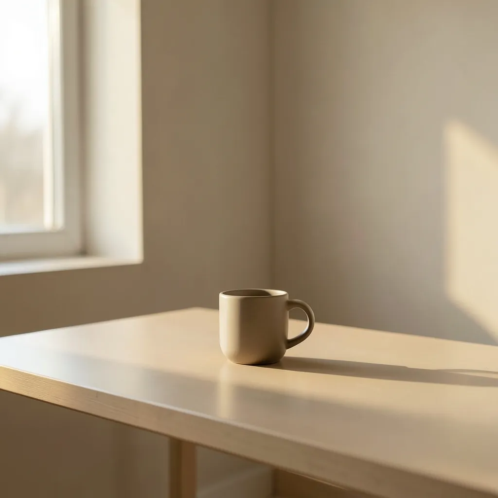 Navigating the Libra Moon: Finding Balance When Choices Feel Heavy Minimalist interior with soft afternoon light hitting a quiet desk — Finding your balance under the Libra Moon