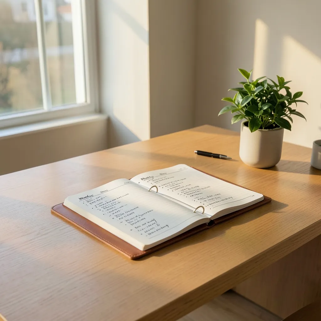 How to plan your July 2026 with Gemini transit energy Minimalist workspace with a physical planner open on a wooden desk — Planning for the Next Lunar Cycle