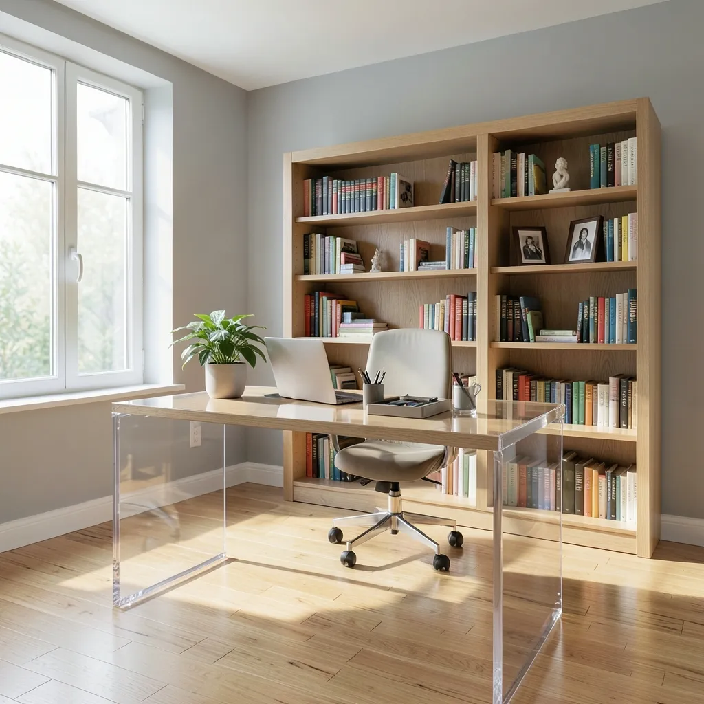 Taurus Moon: Why You Need a Reset Now Serene, well-lit office space with a clear desk and a well-organized bookshelf — Taurus Moon: Why You Need a Reset Now