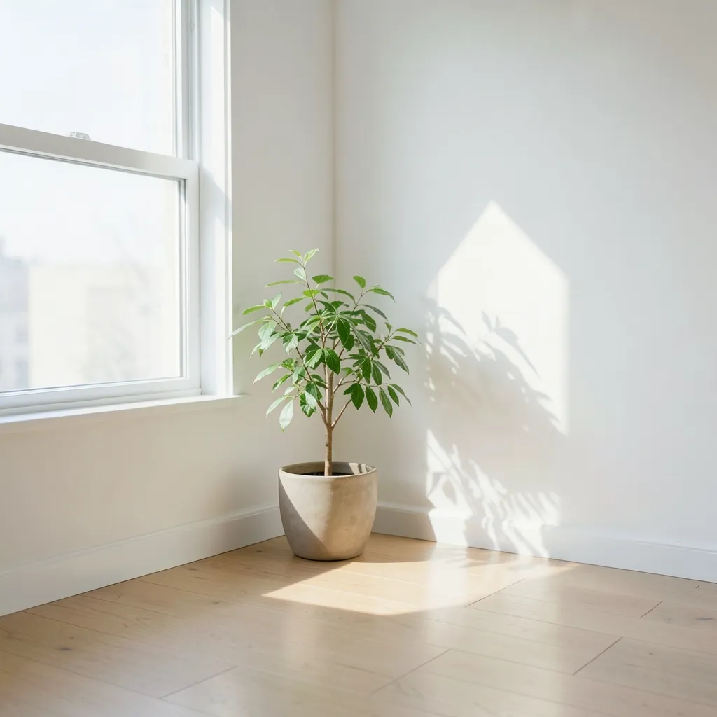 Clear Your North-East Corner for Mental Clarity Bright, minimalist room corner with soft morning sunlight streaming — Clear Your North-East Corner for Clarity