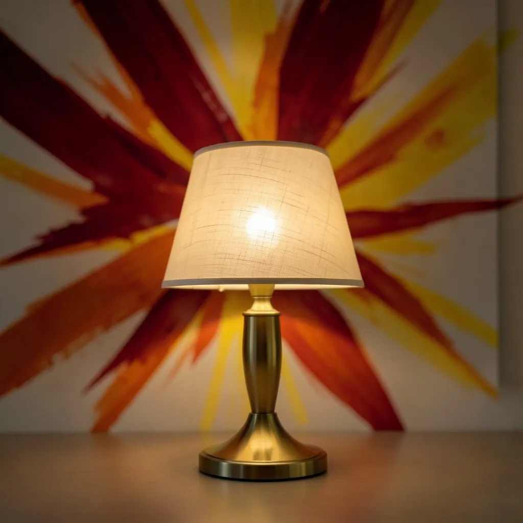 Feeling the Leo Energy for Shravana Serene, golden lamp in a dimly lit — Feeling the Leo Energy for Shravana
