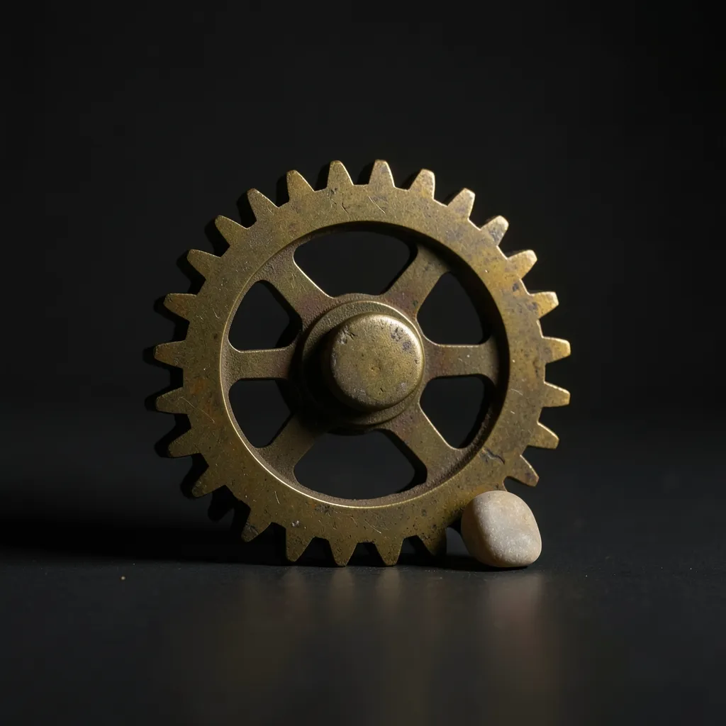 When the Gears Grind to a Halt: Navigating Planetary Retrogrades Vintage brass mechanical gear stopped by a single small stone — When the gears grind to a halt